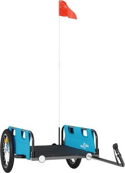 vidaXL - Fietstrailer - oxford - stof - en - ijzer - blauw