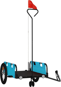 vidaXL - Fietstrailer - oxford - stof - en - ijzer - blauw
