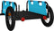 vidaXL - Fietstrailer - oxford - stof - en - ijzer - blauw