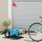 vidaXL - Fietstrailer - oxford - stof - en - ijzer - blauw