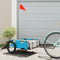 vidaXL - Fietstrailer - oxford - stof - en - ijzer - blauw