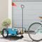 vidaXL - Fietstrailer - oxford - stof - en - ijzer - blauw