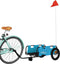 vidaXL - Fietstrailer - oxford - stof - en - ijzer - blauw