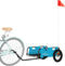 vidaXL - Fietstrailer - oxford - stof - en - ijzer - blauw