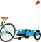 vidaXL - Fietstrailer - oxford - stof - en - ijzer - blauw