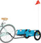 vidaXL - Fietstrailer - oxford - stof - en - ijzer - blauw