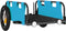 vidaXL - Fietstrailer - oxford - stof - en - ijzer - blauw