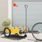vidaXL - Fietstrailer - oxford - stof - en - ijzer - geel - en - zwart