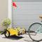 vidaXL - Fietstrailer - oxford - stof - en - ijzer - geel