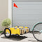 vidaXL - Fietstrailer - oxford - stof - en - ijzer - geel