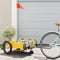 vidaXL - Fietstrailer - oxford - stof - en - ijzer - geel