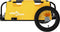 vidaXL - Fietstrailer - oxford - stof - en - ijzer - geel