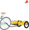 vidaXL - Fietstrailer - oxford - stof - en - ijzer - geel