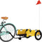 vidaXL - Fietstrailer - oxford - stof - en - ijzer - geel