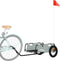 vidaXL - Fietstrailer - oxford - stof - en - ijzer - grijs