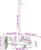 vidaXL - Fietstrailer - oxford - stof - en - ijzer - grijs