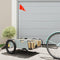 vidaXL - Fietstrailer - oxford - stof - en - ijzer - grijs