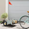 vidaXL - Fietstrailer - oxford - stof - en - ijzer - grijs