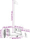 vidaXL - Fietstrailer - oxford - stof - en - ijzer - grijs