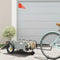 vidaXL - Fietstrailer - oxford - stof - en - ijzer - grijs