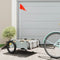 vidaXL - Fietstrailer - oxford - stof - en - ijzer - grijs