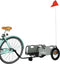 vidaXL - Fietstrailer - oxford - stof - en - ijzer - grijs
