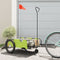 vidaXL - Fietstrailer - oxford - stof - en - ijzer - groen - en - zwart