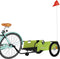 vidaXL - Fietstrailer - oxford - stof - en - ijzer - groen - en - zwart