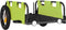 vidaXL - Fietstrailer - oxford - stof - en - ijzer - groen
