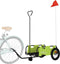 vidaXL - Fietstrailer - oxford - stof - en - ijzer - groen