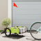 vidaXL - Fietstrailer - oxford - stof - en - ijzer - groen