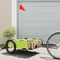 vidaXL - Fietstrailer - oxford - stof - en - ijzer - groen