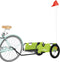 vidaXL - Fietstrailer - oxford - stof - en - ijzer - groen