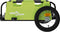 vidaXL - Fietstrailer - oxford - stof - en - ijzer - groen