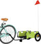 vidaXL - Fietstrailer - oxford - stof - en - ijzer - groen