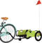 vidaXL - Fietstrailer - oxford - stof - en - ijzer - groen