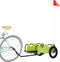 vidaXL - Fietstrailer - oxford - stof - en - ijzer - groen