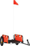 vidaXL - Fietstrailer - oxford - stof - en - ijzer - oranje