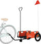 vidaXL - Fietstrailer - oxford - stof - en - ijzer - oranje