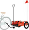 vidaXL - Fietstrailer - oxford - stof - en - ijzer - oranje