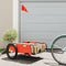 vidaXL - Fietstrailer - oxford - stof - en - ijzer - oranje