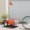 vidaXL - Fietstrailer - oxford - stof - en - ijzer - oranje