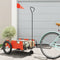 vidaXL - Fietstrailer - oxford - stof - en - ijzer - oranje