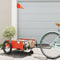 vidaXL - Fietstrailer - oxford - stof - en - ijzer - oranje