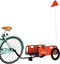 vidaXL - Fietstrailer - oxford - stof - en - ijzer - oranje