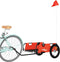 vidaXL - Fietstrailer - oxford - stof - en - ijzer - oranje