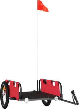 vidaXL - Fietstrailer - oxford - stof - en - ijzer - rood
