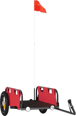 vidaXL - Fietstrailer - oxford - stof - en - ijzer - rood