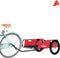 vidaXL - Fietstrailer - oxford - stof - en - ijzer - rood