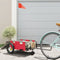 vidaXL - Fietstrailer - oxford - stof - en - ijzer - rood